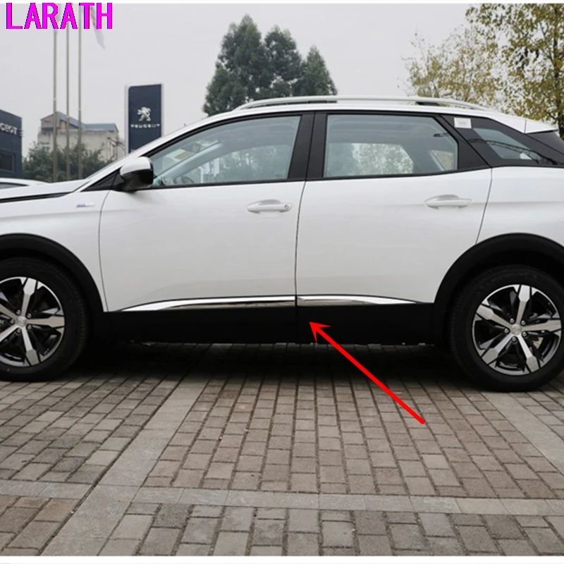 Для Peugeot 3008 GT 2016 2017 2018 Тюнинг автомобилей крышка детектор нержавеющая сталь