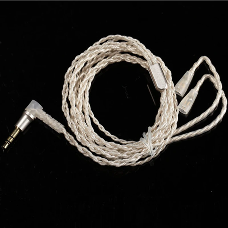 1 2 м посеребренные наушники замена кабелей провод HIFI гарнитура линия для Sennhei Pin