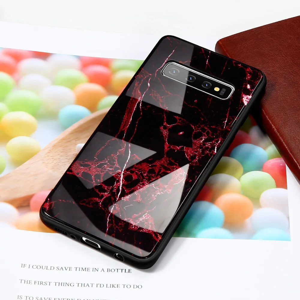 Стеклянный чехол KISSCASE для SamsungA50 S8 S9 S7 Galaxy S10 Edge Plus M50 J4 J7 Shell|Бамперы| |
