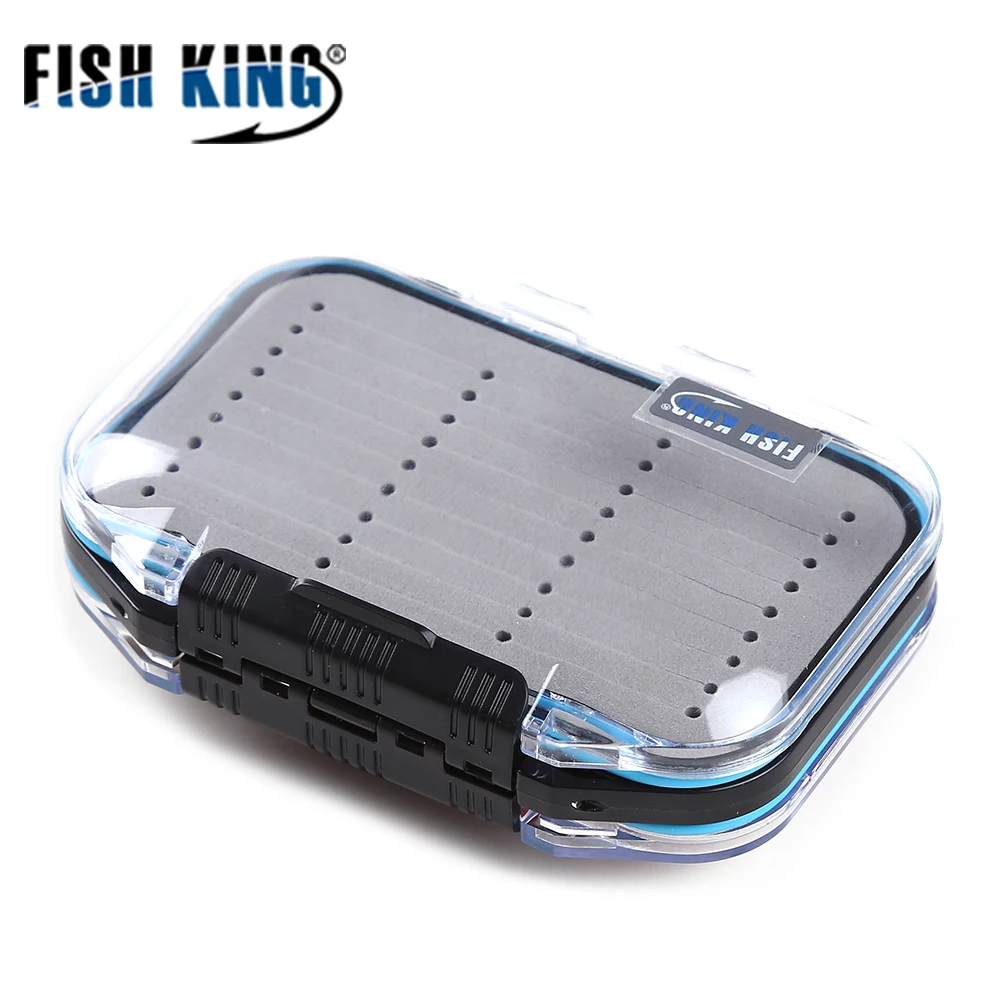 Рыбы король FISHKING 1 шт. Fly Box 10 см* 7 см Вес: 77 г-Ёмкость контейнером с наживкой плотность нахлыстом коробка для рыбной ловли, Рыбная ловля комплект