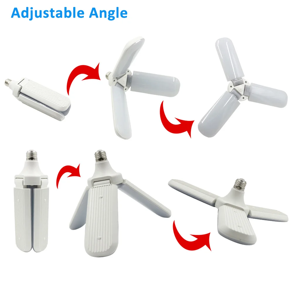 Светодиодный складной вентилятор с лезвием энергосберегающая лампа красочным