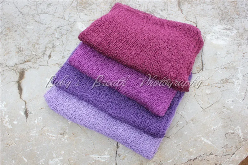 

4PC/Lot Rayon Stretch Knit Wraps Nubble Wraps Rayon Wraps Baby Photo Props