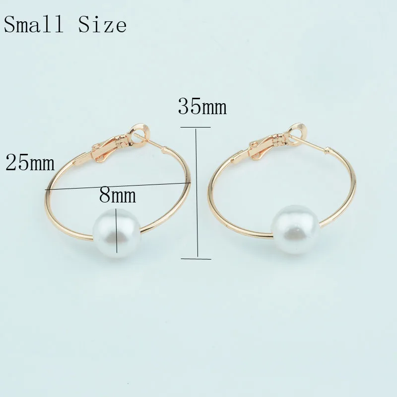 1 шт женские розовые 585 золотистые серьги-кольца с круглыми бусинами серьги ювелирные изделия