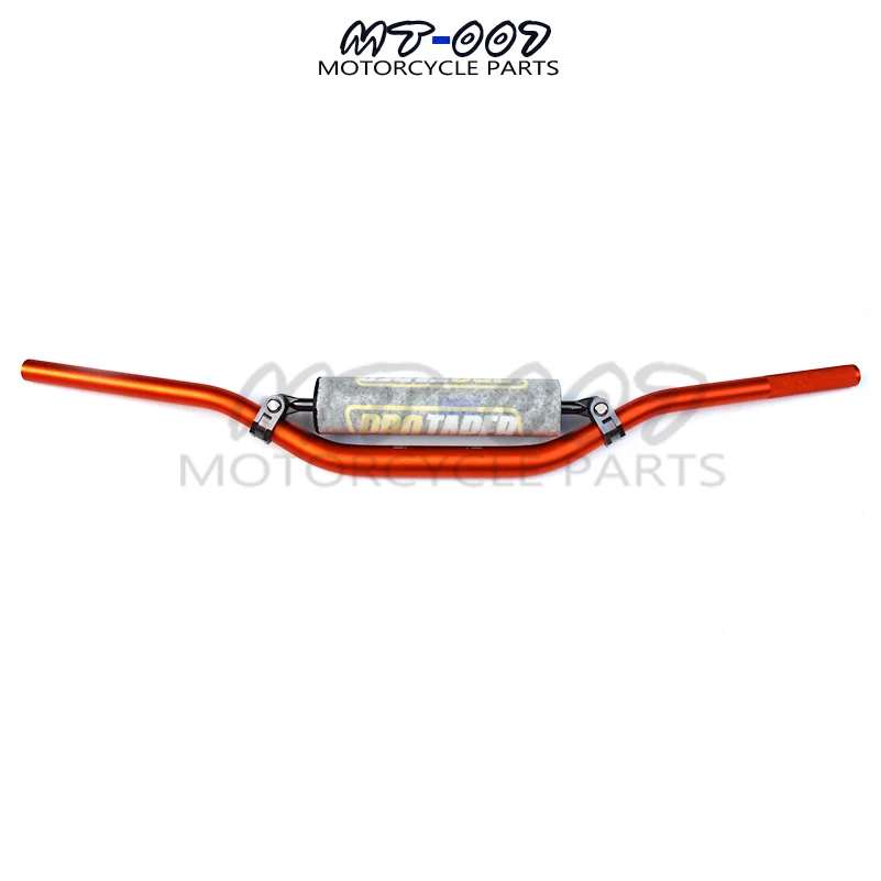 

Aluminium 7/8 UNIVERSAL MOTORCYCLE LOW HANDLE BARS 22MM HANDLEBARS HANDLE TUBES with handlebar pad center rod DIRT BIKE ATV DAX