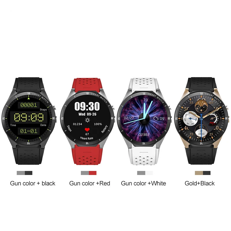 KW88 Pro 3G Смарт-часы Android 7 0 GPS телефон MTK6580 четырехъядерный 1 Гб + 16 39 дюймов 400*400 экран