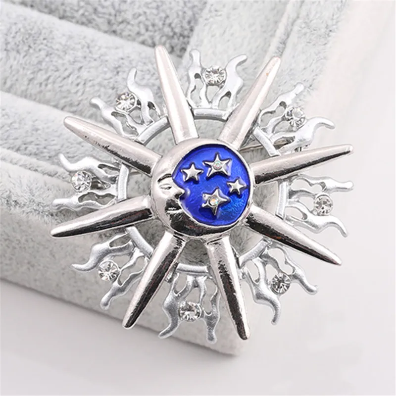 Бесплатная доставка модные новые женские ювелирные изделия эмаль Солнце Луна