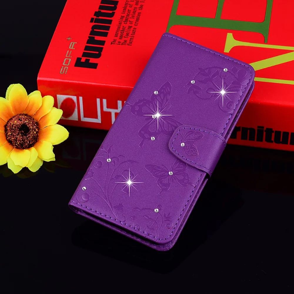 For Sony Xperia L1 XA XA1 Ultra Cover Case 3D Relief Bling Blinking Stand Flip Leather PU Card Mirror Wallet Shell Butterfly | Мобильные