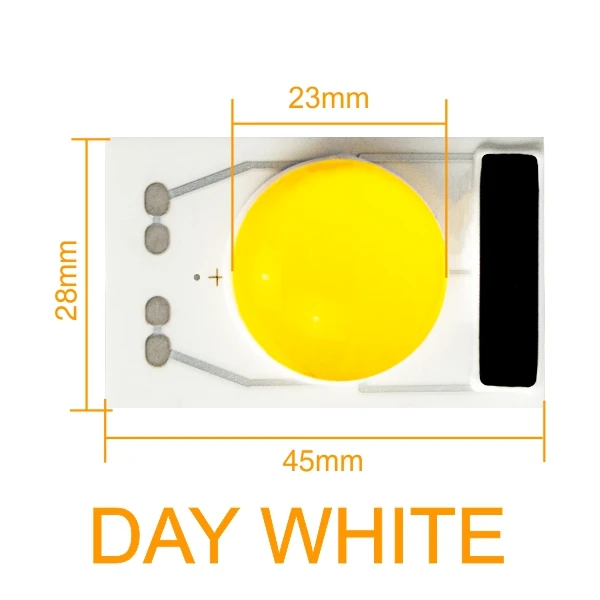 Day White Светодиодный чип COB 20 Вт 30 Вт 50 Вт 220 В умный IC светодиодный светильник с керамической пластиной для DIY прожектор холодный белый теплый белый день белый - Испускаемый цвет: Day White