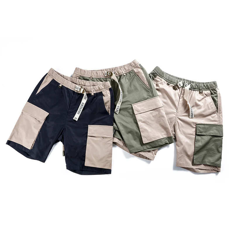 Мужские армейские Шорты Cargo черные шорты в стиле милитари с несколькими