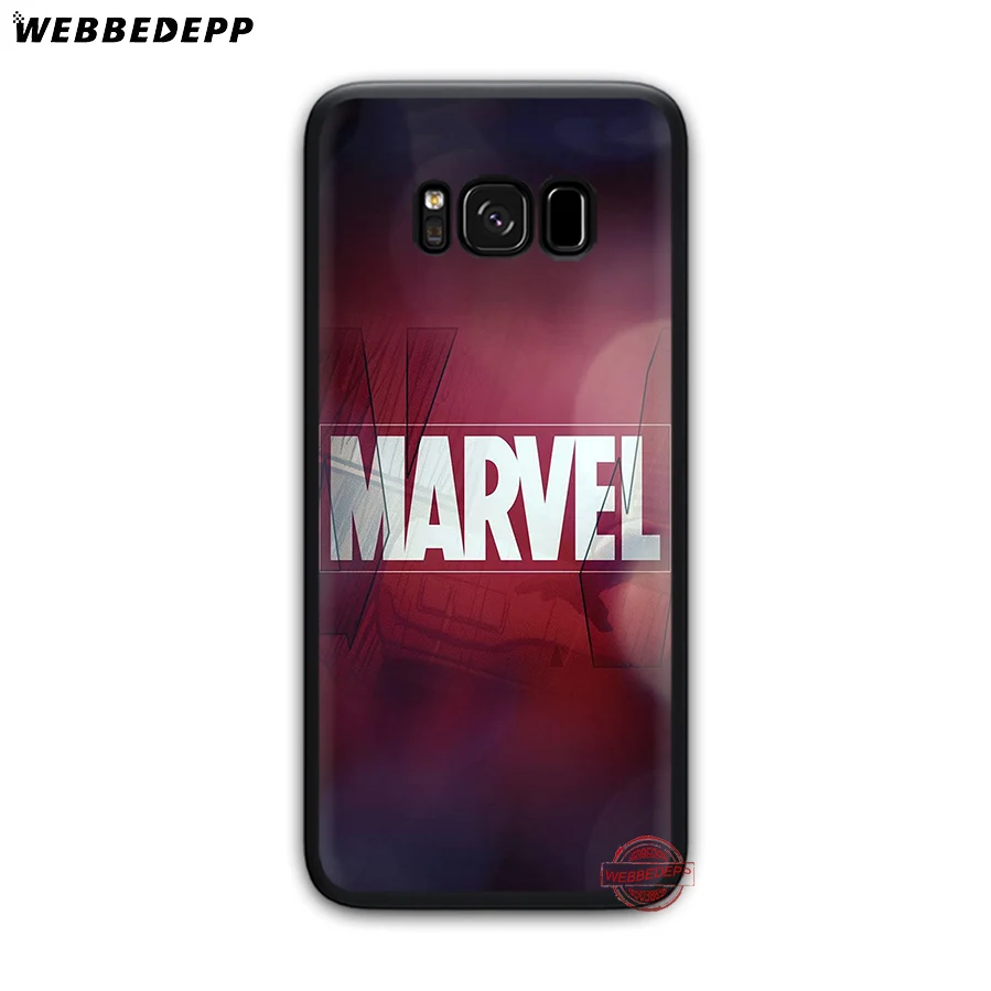 WEBBEDEPP класса люкс с логотипом комиксов Marvel Мягкий силиконовый чехол для samsung A3 A5 A6 S6 S7 край S8 плюс S9 Plus Note 8 9 10 Plus чехол s