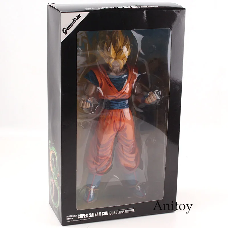 Dragon Ball Z Grandista Гоку Супер Saiyan сон Gokou манга размеры ПВХ фигурка "Dragon Ball" фигурку Коллекционная модель игрушки 31 см