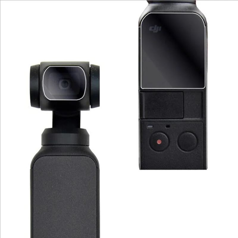 for lens and screen Защитная пленка для телефона из закаленного стекла, Защитная крышка для DJI Osmo Pocket, ручные стабилизаторы, Защитная пленка для камеры, аксессуары - Цвет: for lens and screen