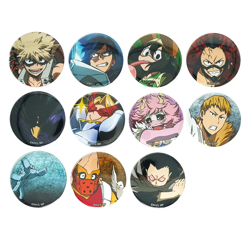 My Hero Academy Аниме Boku No Hero Academy Katsuki Bakugo Eijiro Asui ластик голова Fumikage аниме металлический значок брошь на булавке