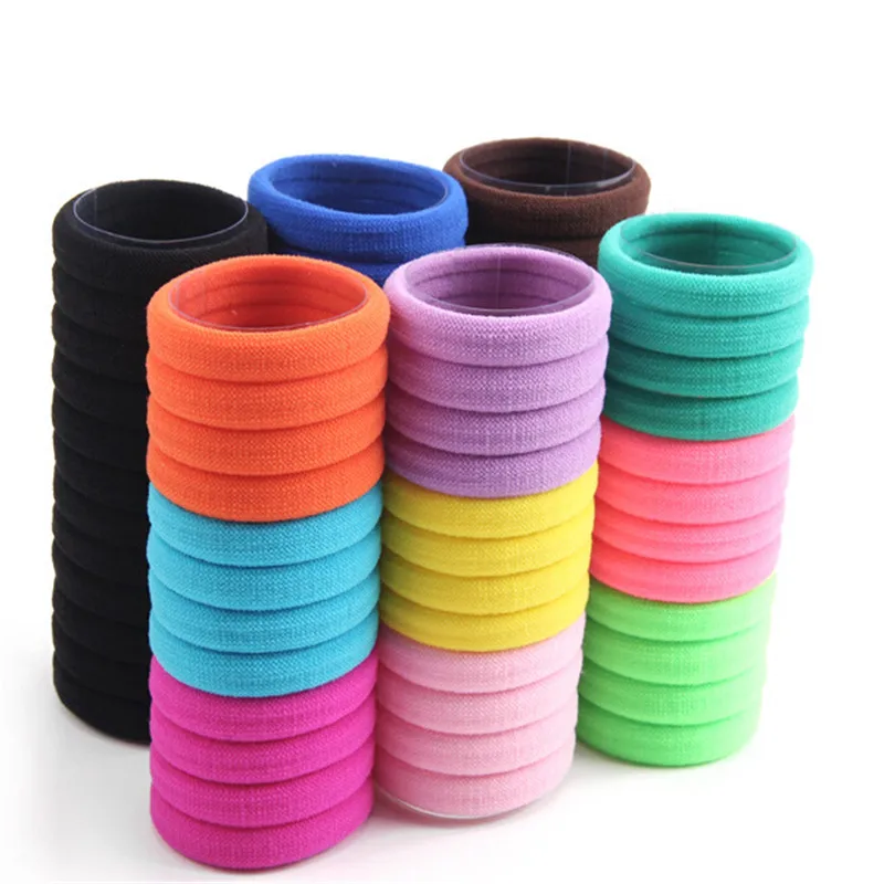 5pcs Fashion 4 cm Hair Rope Elastic Women Ties Girls Ponytail Holder Head Band Hairbands elastic hair rope | Аксессуары для одежды