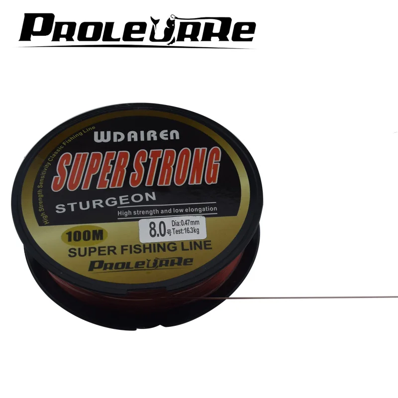 Proleurre 100 м супер сильная нейлоновая серия Daiwa леска 2-40LB моноволокна линия ЯПОНИЯ основная леска для ловли карпа снасти