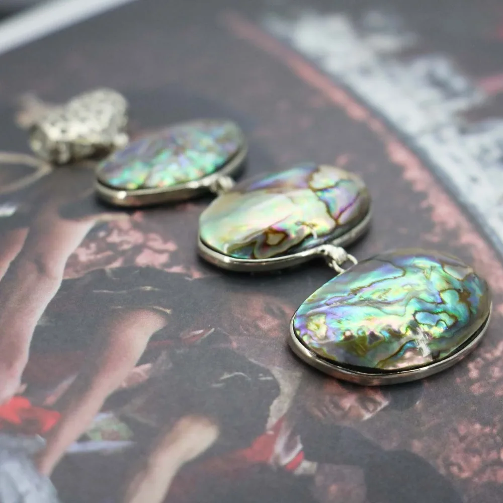 Бусины из ракушек Пауа натуральные 26 х38 мм раковины абалона цветов | Украшения и