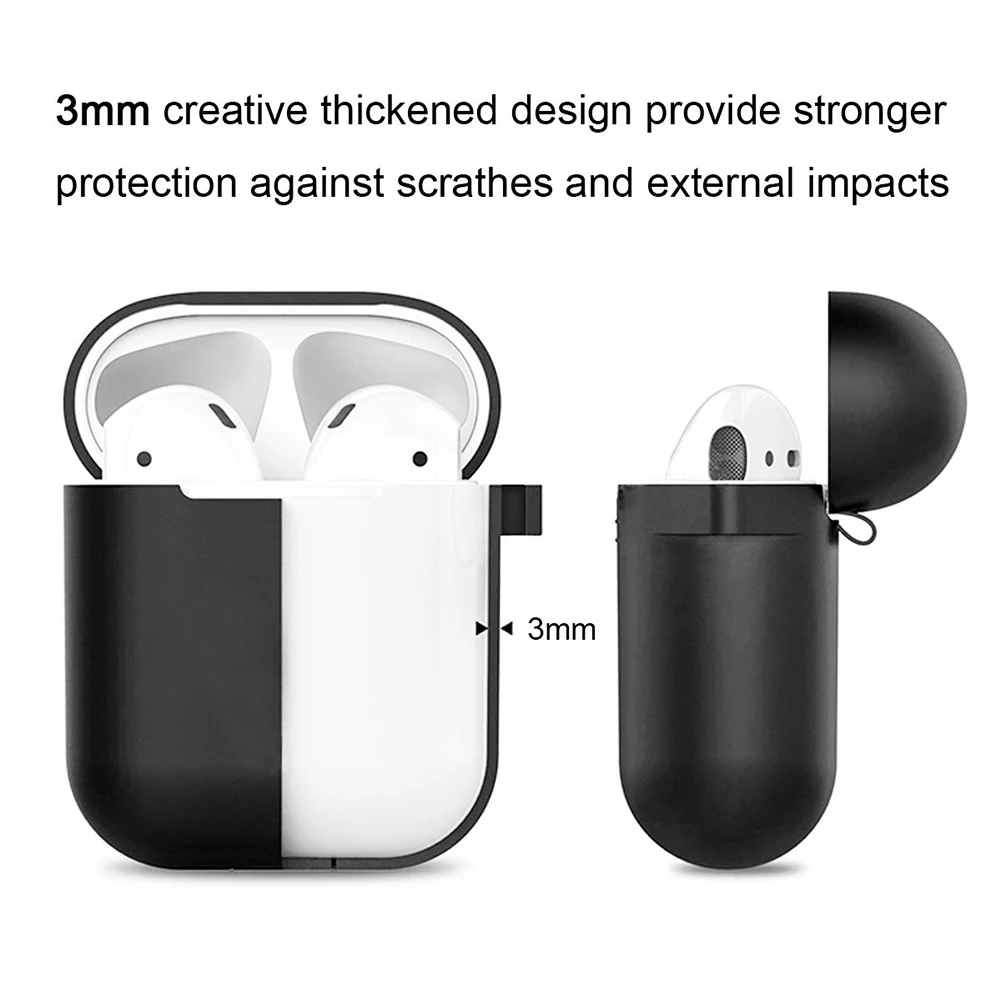 Твердый Цветной силиконовый пылезащитный чехол для Apple Airpods Charge Box|Аксессуары