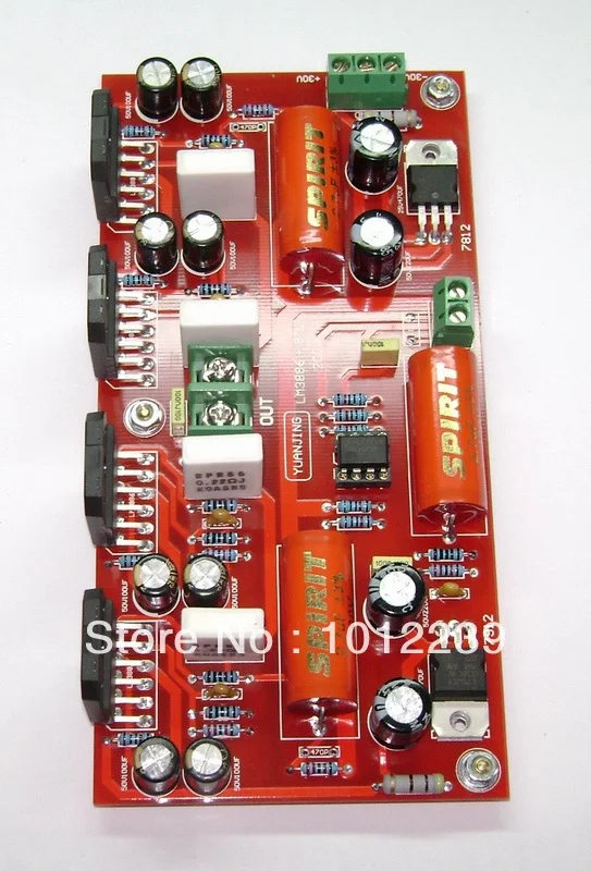 Бесплатная доставка LM3886 + NE5532 параллельно BTL 200 Вт усилитель доска|amplifier board|200w