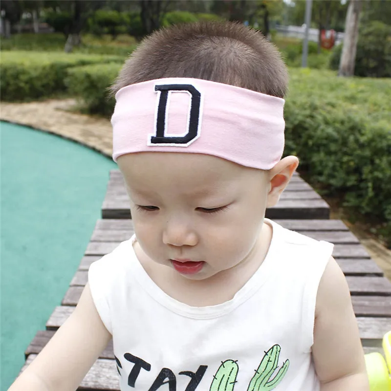 XDOMI New Arrivals Kids Hair Accessories Boys Girls Letter Turban Headband Children Soft Solid Cotton Elastic Headwear HairBand | Детская