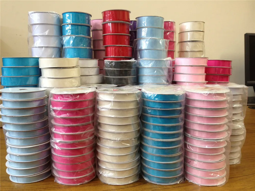 Wholse Grosgrain лента 6 9 13 16 19 22 25 28 32 38 50 57 63 75 89 100 мм Ширина 100% полиэстер однотонный