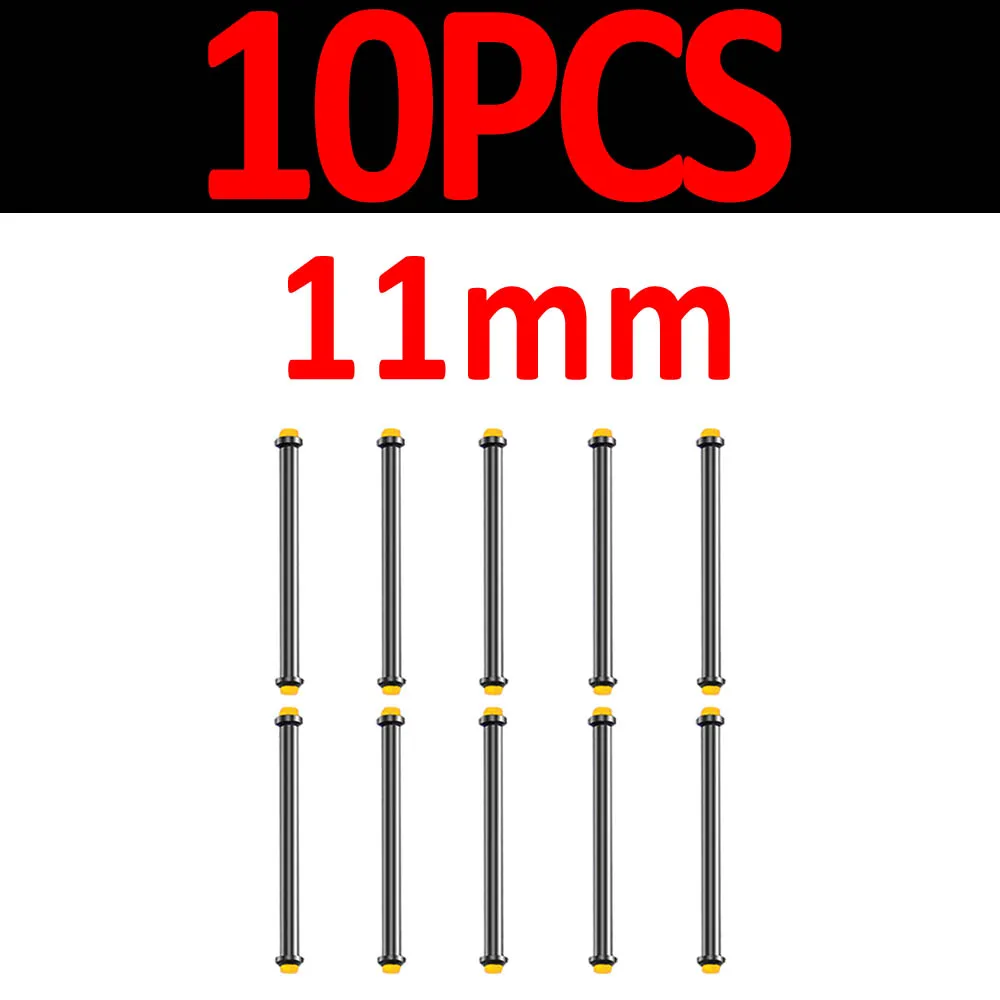 11mm 10PCS JIGEECARP 10 шт. свинцовая оболочка трубка Herabuna рыболовные двухслойные рыболовные аксессуары для весов свинцовые грузила металлические аксессуары Pesca - Цвет: 11mm 10PCS