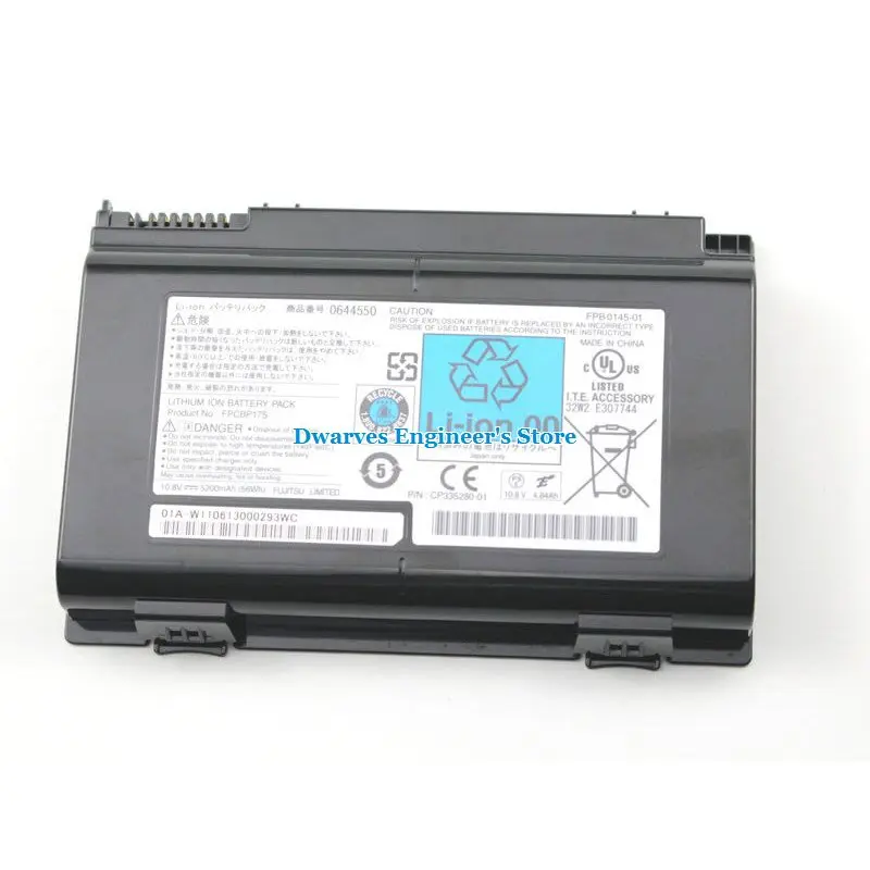10,8 V FPCBP175 Батарея для Fujitsu LIFEBOOK A1220 A6210 AH550 E8410 FPCBP176 FPCBP176AP FPCBP198 Батарея 5200 мА/ч, 56Wh