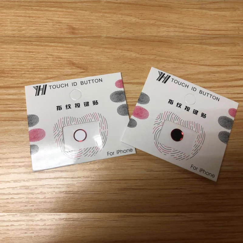 За счет сканера отпечатков пальцев наклейки на кнопку &quotдомой&quot для iPhone 5S SE 6 6S 7