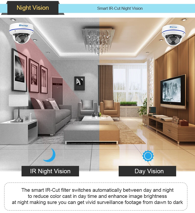 Techage 8CH 1080P POE CCTV система 10," lcd NVR комплект 2MP Крытый открытый купол Антивандальная IP камера P2P комплект видеонаблюдения