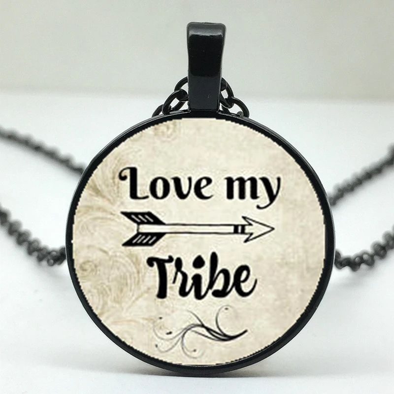 Ожерелье с надписью LOVE MY TRIBE|Цепочки| |