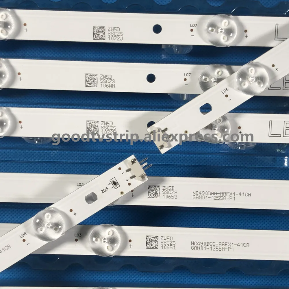 8 шт./компл. светодиодный подсветка для LG 49UK6200 49UK6300 49UJ630V 49LJ5500 49UJ635T NC490DGG NC490DUE AAFX1 41CA