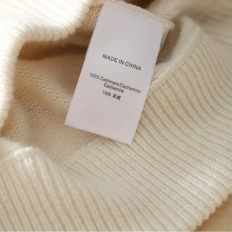 Winter Pullovers For Women 2019 New 100% Cashmere Sweater Women's White Turtleneck European Fashion Autumn Jumper | Женская одежда
