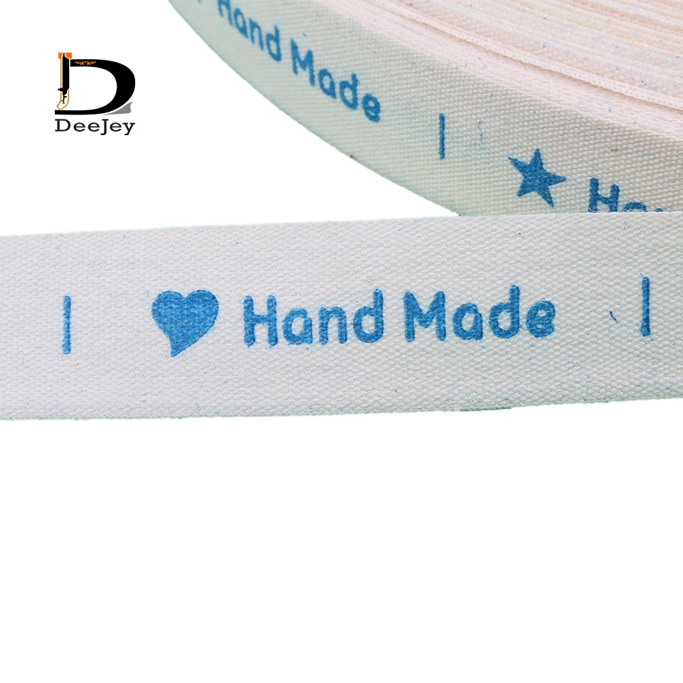 Оптом в наличии 100% хлопчатобумажная ткань этикетки лента новый дизайн Ширина 1 5