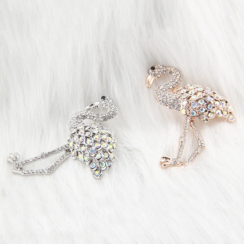 Женская Брошь булавка со стразами костюм с птицей и шарфом для одежды 2019|pins for