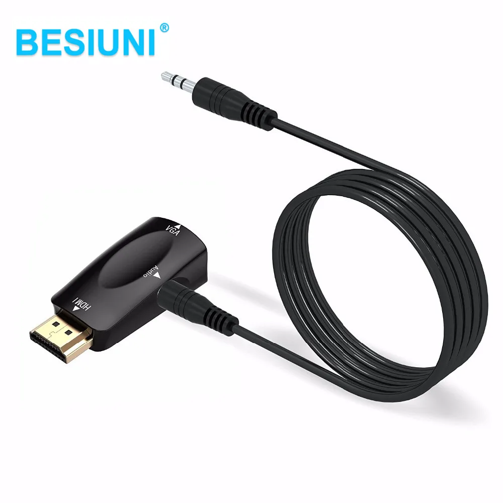 1080P HDMI к VGA адаптер цифро аналоговый видео аудио конвертер кабель для Xbox360 ПК