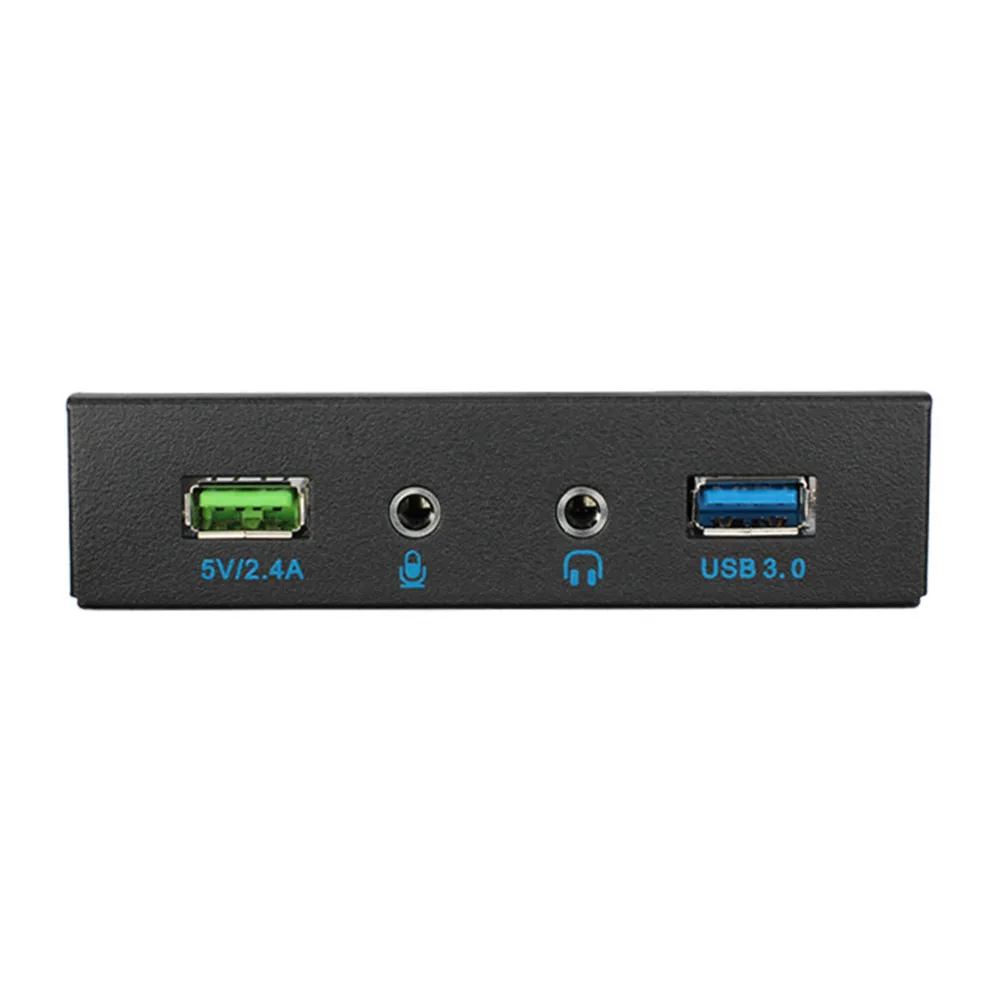3,5 дюймов флоппи-отсек Передняя панель расширения USB 3,0+ HD аудио+ 5 В 2,0 A Быстрая зарядка USB порты материнская плата 20 Pin Интерфейс