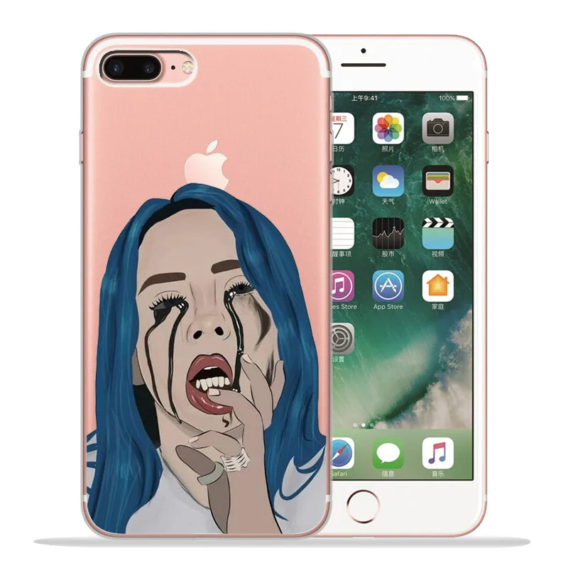 1802 Роскошный чехол Billie eilish для iPhone X, XR, XS, Max, 5, 5S, SE, 6, 6 S, 7, 8 Plus, чехол для телефона, Funda, Coque, Etui, capa, shell capinha - Цвет: 1802