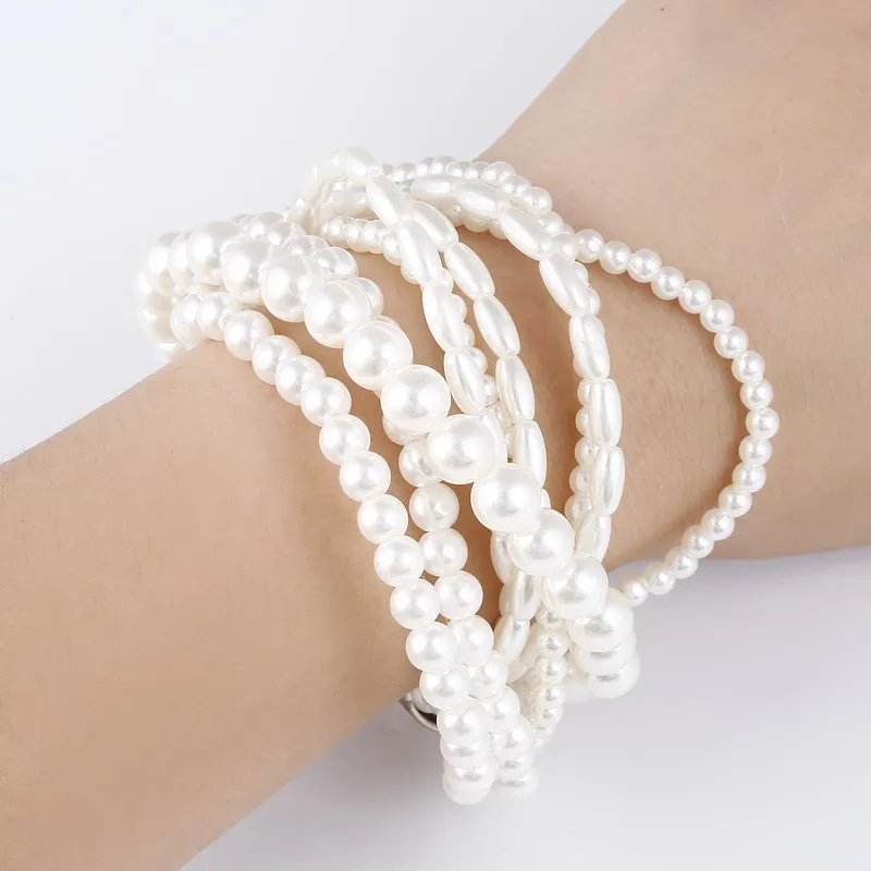 ZOSHI модные аксессуары имитация жемчуга для женщин с многослойным покрытием