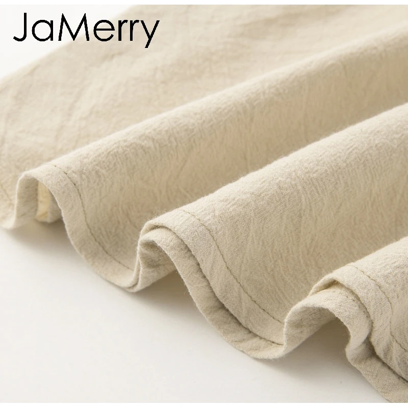 JaMerry, винтажное, прочный фонарь, рукав, Короткое мини платье, отложной воротник, на шнуровке, льняные платья, весна, повседневные женские платья, vestido