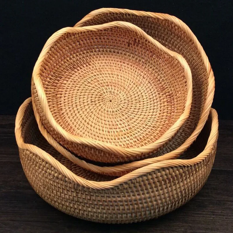 3 шт./набор подносы для хранения мелочей|storage tray|rattan traytray storage |