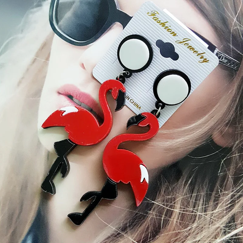 Европейская мода ночной клуб ювелирные изделия Хип Хоп Акриловые животные Птица