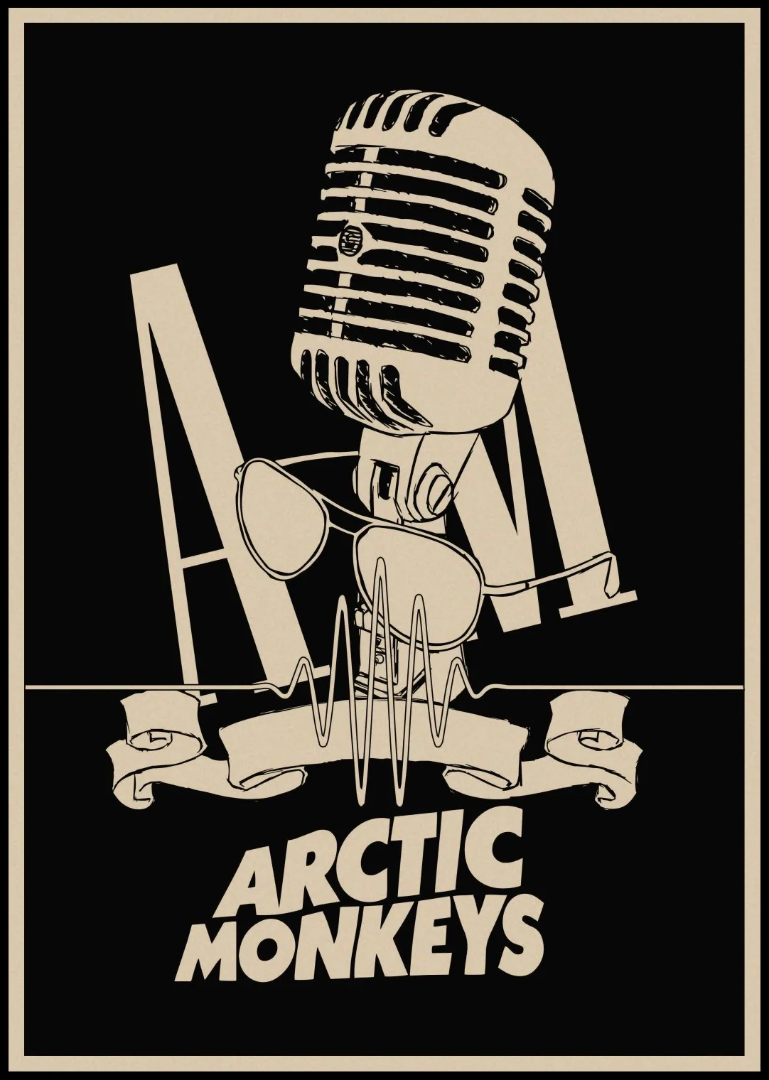 3 Группа Arctic Monkeys Music Class/rockers Arctic Monkeys ретро крафт-бумага плакат настенный домашний бар плакаты домашний Декор подарок 01 - Цвет: 3