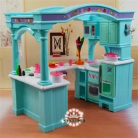 for barbie doll furniture accessories plastic toy kitchen kitchenware cabinet vase chair pretend christmas gift gift girl diy