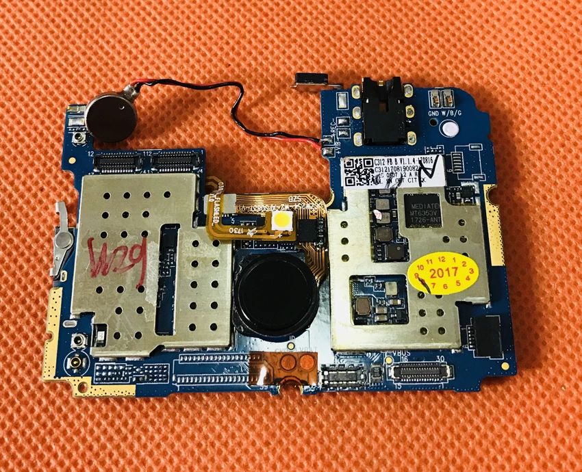 Оригинальная б/у материнская плата 4 ГБ ОЗУ + 64 Гб ПЗУ для UMIDIGI Crystal MTK6750