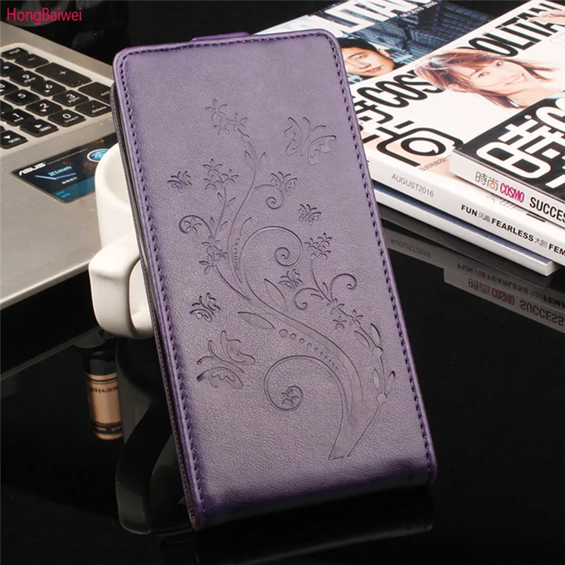 HongBaiwei Cover For Oukitel K3 Case Retro Flower Up And Down Vertical Phone Flip Leather K 3 Accessories | Мобильные телефоны и