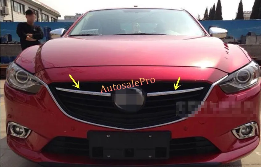 Передний центральный верхний решетчатый гриль для Mazda 6 M6 Atenza 2013 2014 2015 крышка