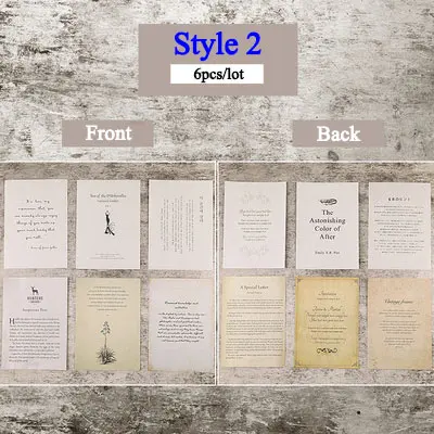 6pcs Style2 Ретро стиль лист музыкальная бумага INS фон для фотосъемки декорации фото съемки фон DIY орнамент аксессуары для ювелирных изделий - Цвет: 6pcs Style2