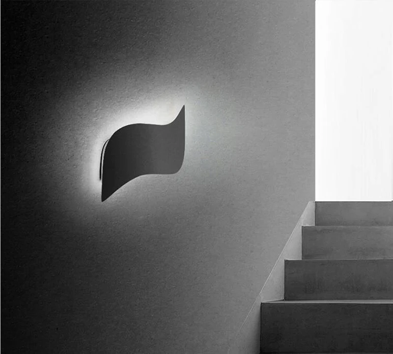 Современная Персонализированная настенная лампа светодиодная лестница