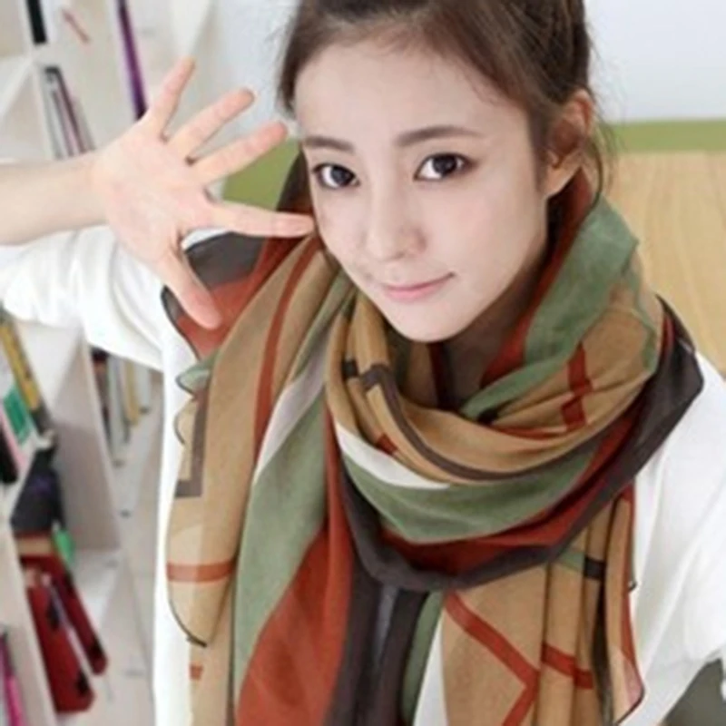 Women Scarf 2020 New Fashion Spring Autumn Voile Scarves Shawls And Wraps Heigh Quality Lady Pashmina Beach Stoles Hijab Foulard |