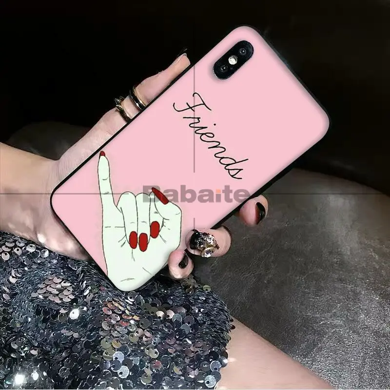 Чехол для телефона Babaite Best Friend Girlfriend роскошный уникальный дизайн iPhone X XS MAX 6 6s 7 7plus 8