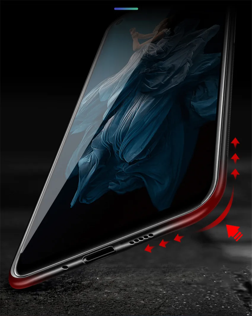 Aixuan для huawei Honor 20 стеклянный чехол Honor20 Coque Силиконовый противоударный Роскошный чехол из закаленного стекла для huawei Honor 20 pro